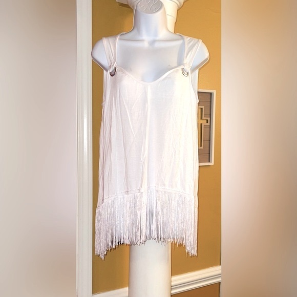 Ashley Stewart Tassel Hem Top - Picture 1 of 3